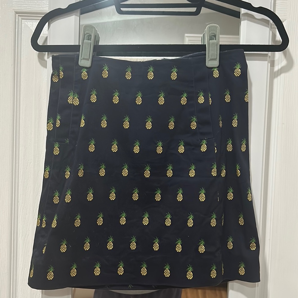 J. Crew pineapple skirt
